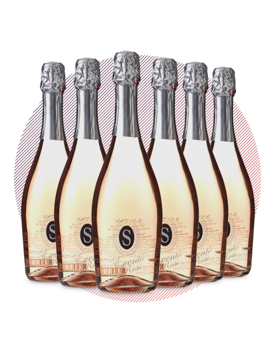 Espumante Evento Savian Rosé Extra Dry - caixa com 6 garrafas